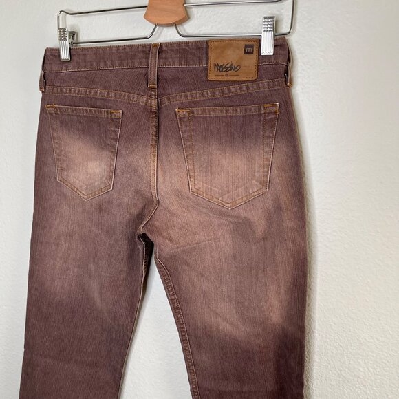 Vintage Y2k Mossimo Grunge Bootcut Faded Brown Denim Jeans Size 5 - Picture 3 of 10